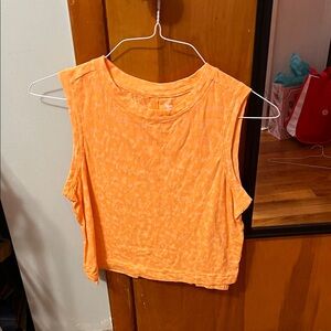 Orange Sleeveless Top